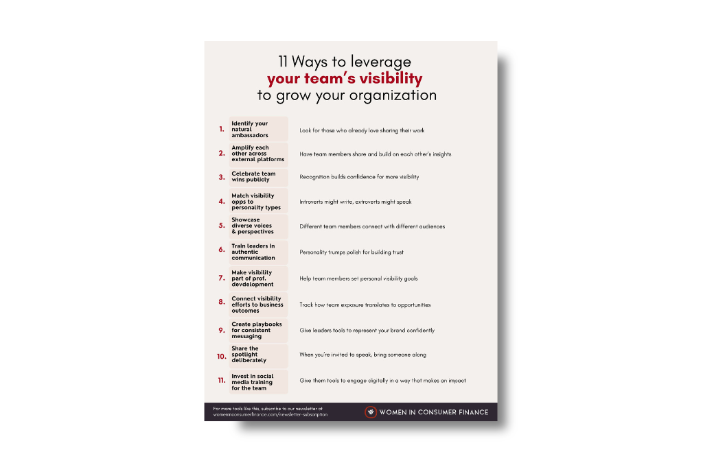 11 Ways to Leverage Your Teams Visibility to Grow Your Organization