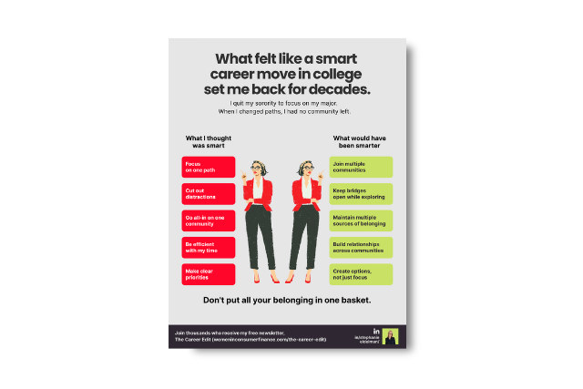 How a Smart Career Move in College Set Me Back for Decades