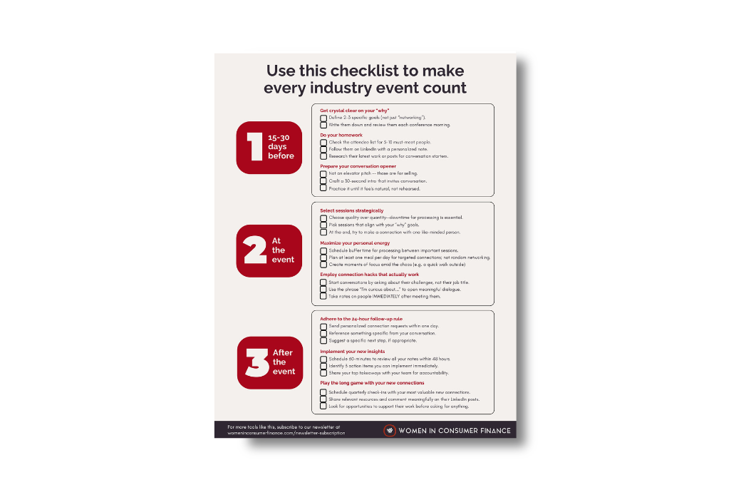 Industry Event Checklist