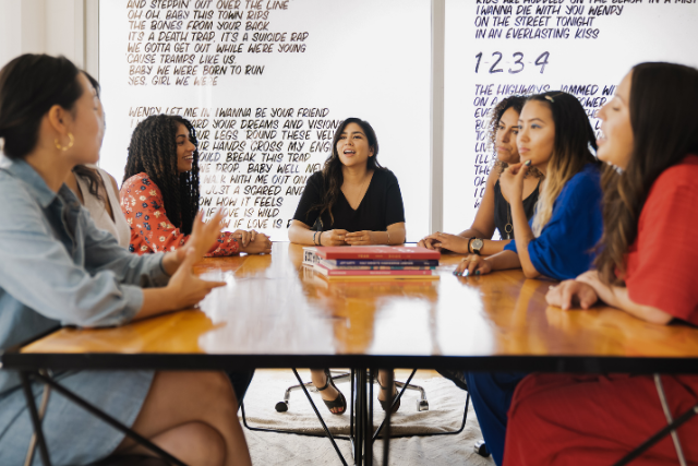 Women at a business meeting